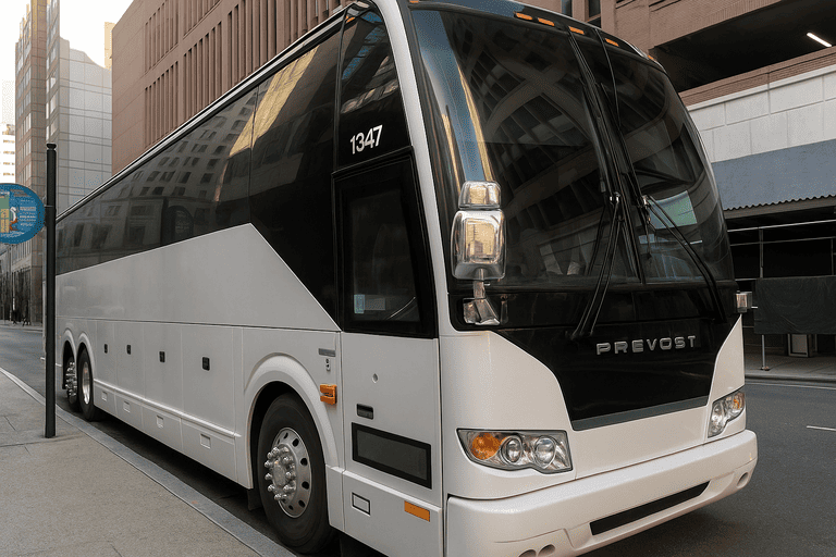a Menifee Coach Bus Service coach bus