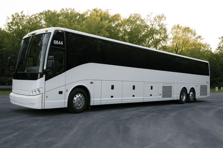 exterior of Menifee Coach Bus Service coach bus