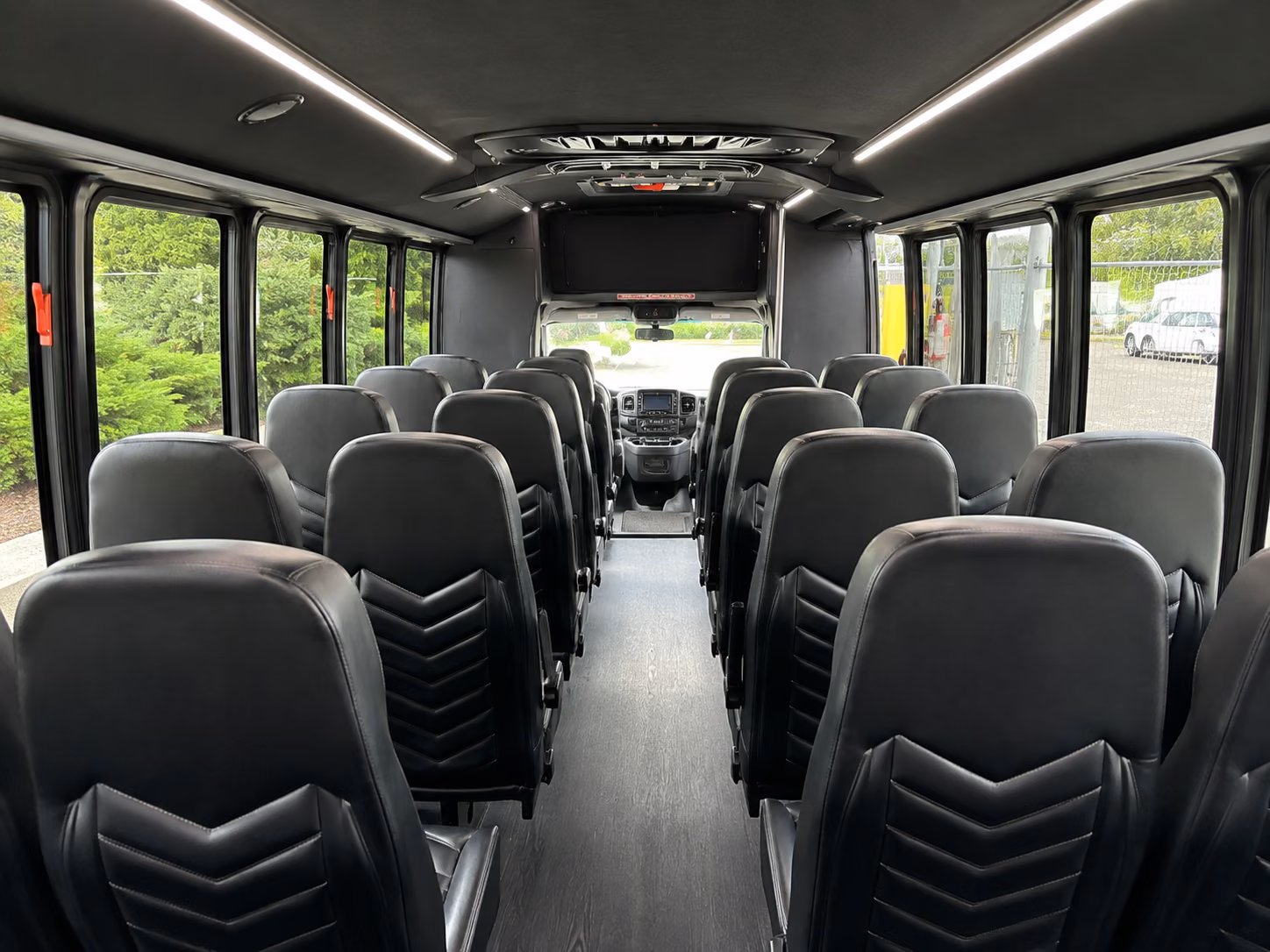 menifee 15 passenger minibus interior