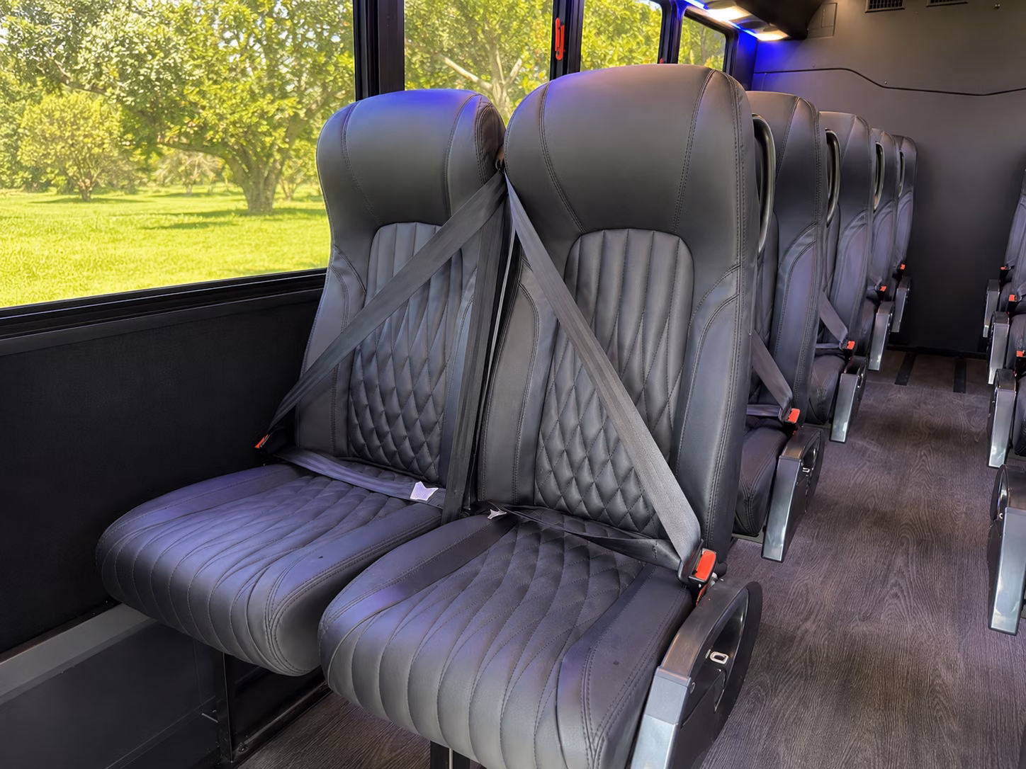 menifee 18 passenger minibus inside