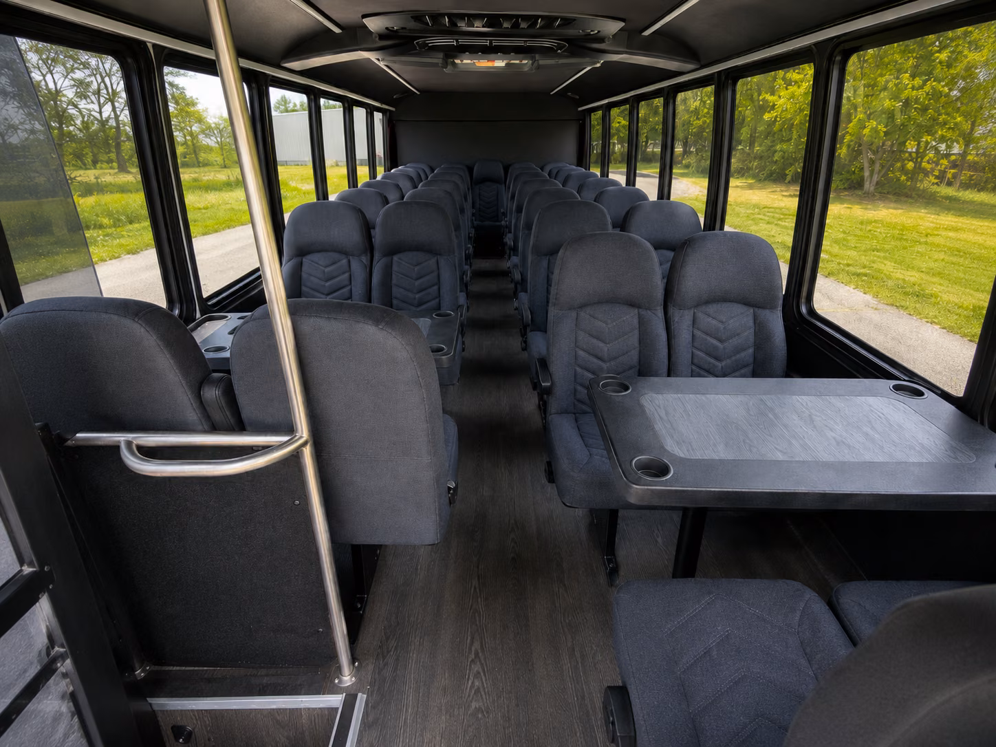 menifee 18 passenger minibus interior