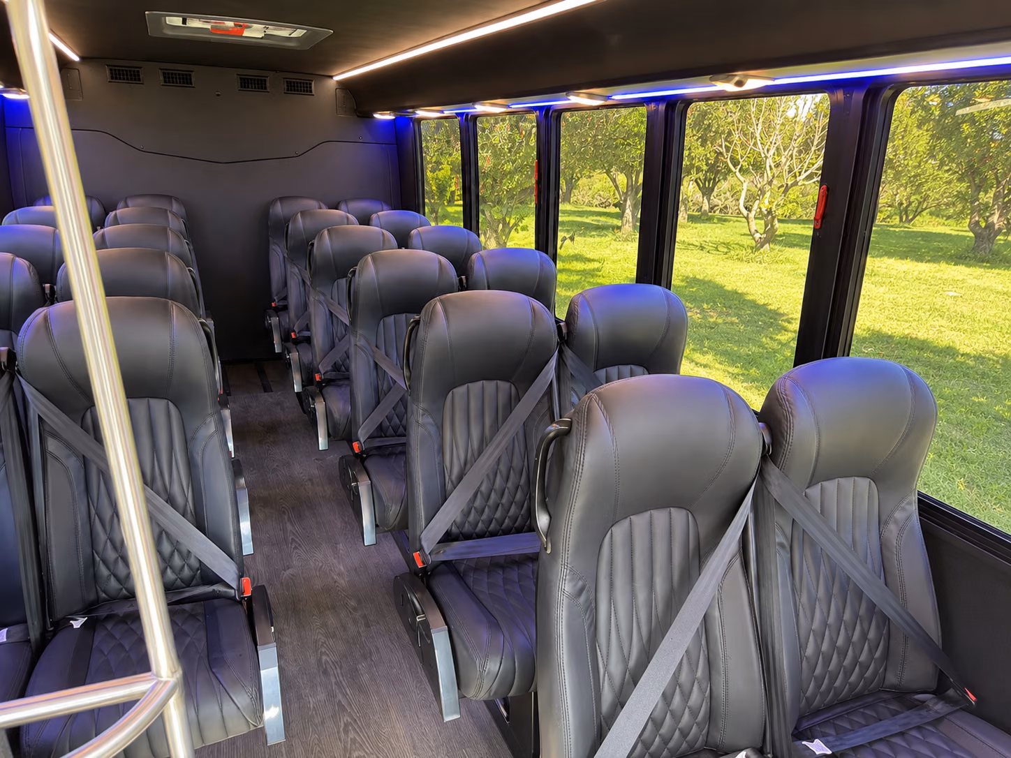 menifee 20 passenger minibus inside