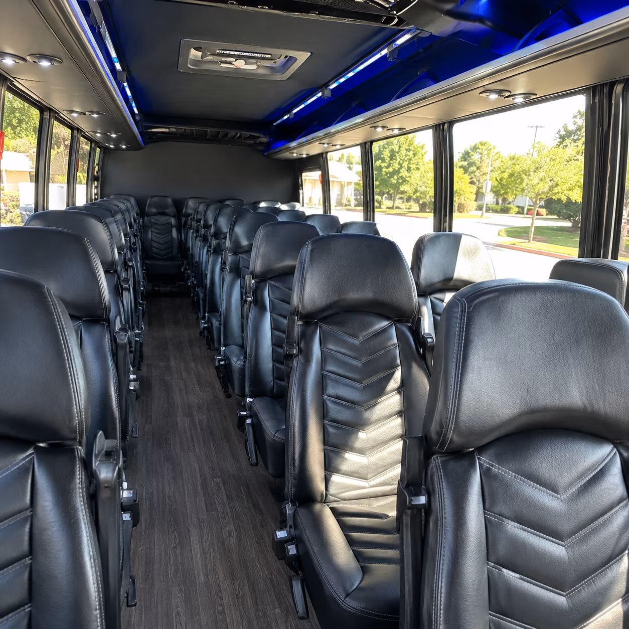 menifee 25 passenger minibus inside