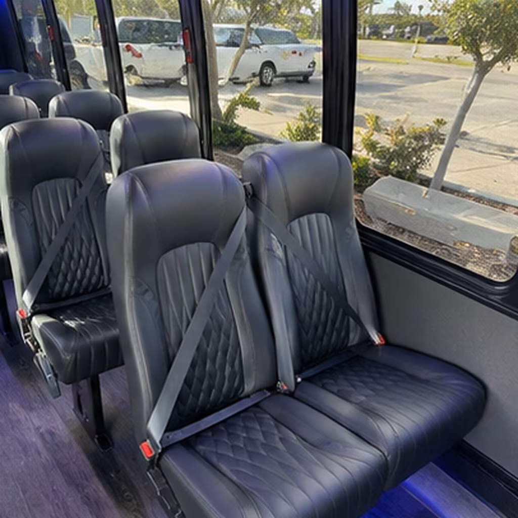 menifee 25 passenger minibus interior
