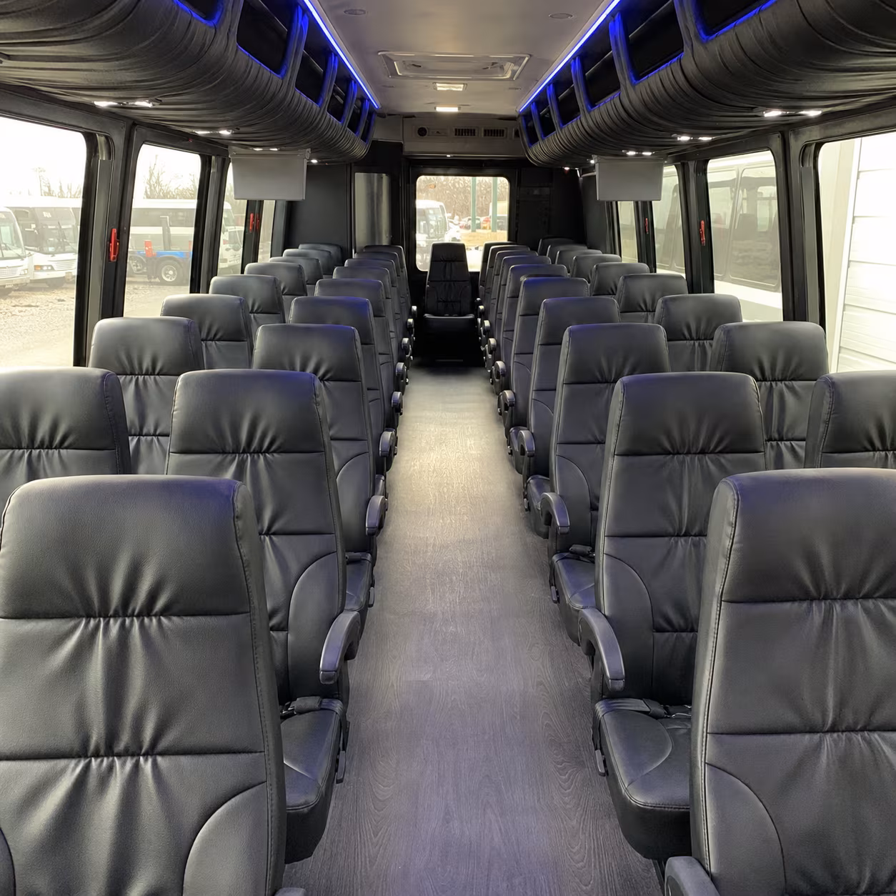 menifee 28 passenger minibus inside