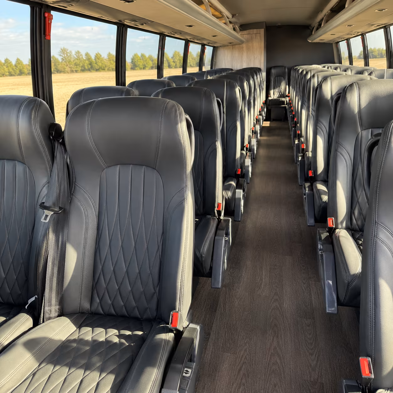 menifee 28 passenger minibus interior