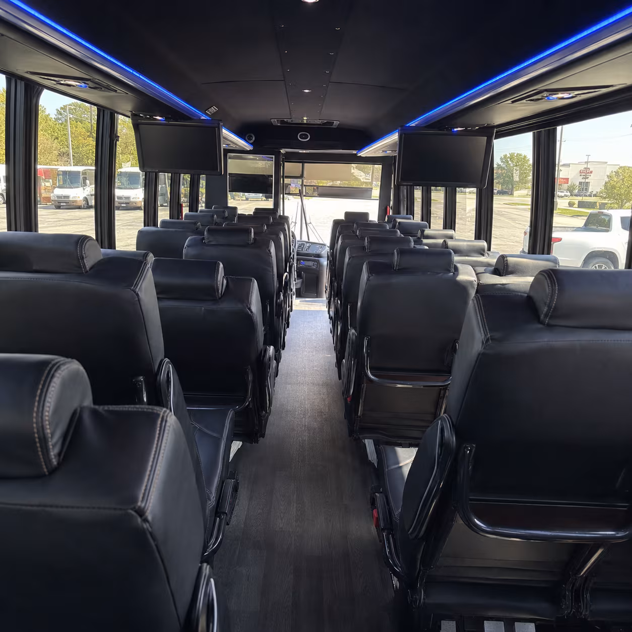 menifee 30 passenger minibus interior