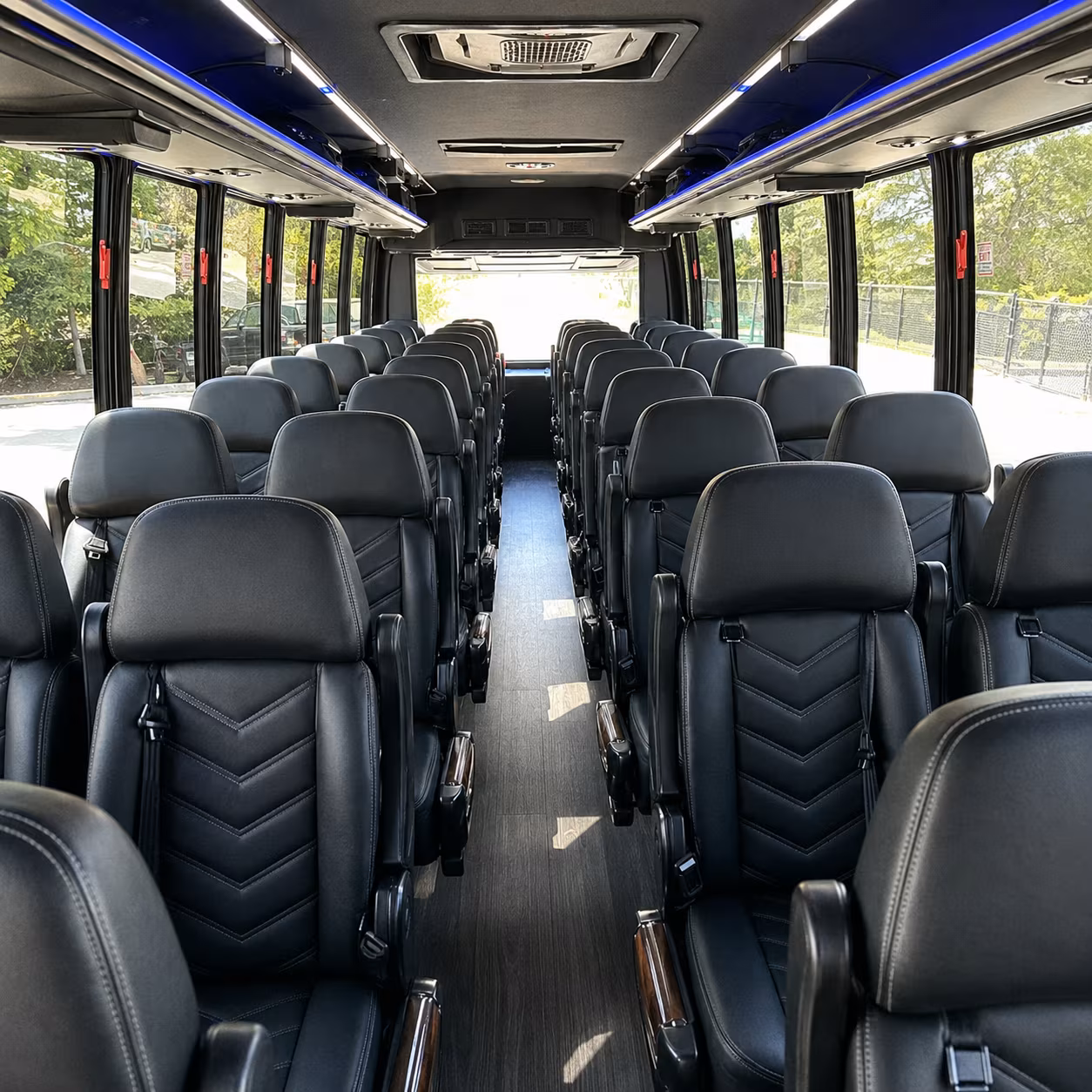 menifee 35 passenger minibus inside
