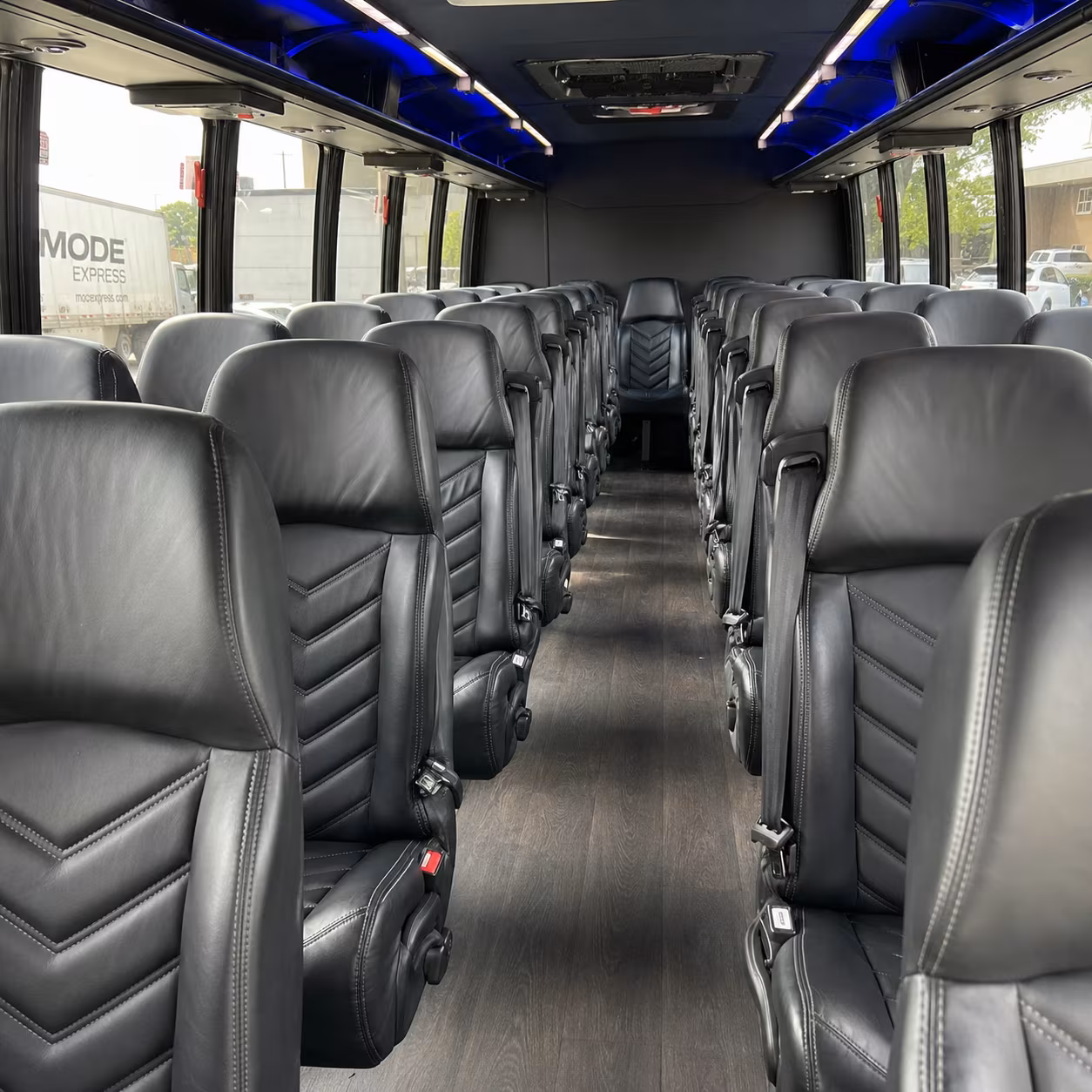 menifee 35 passenger minibus interior