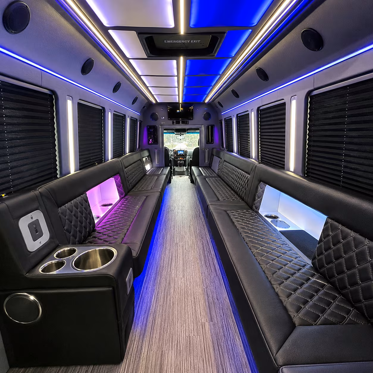menifee party bus rental interior