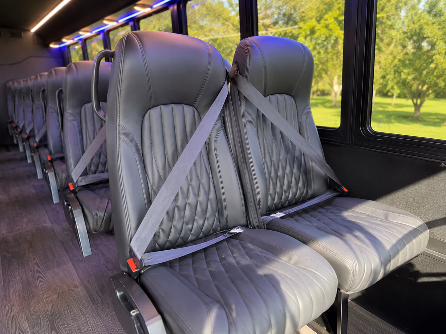 menifee religious group transportation onboard seating