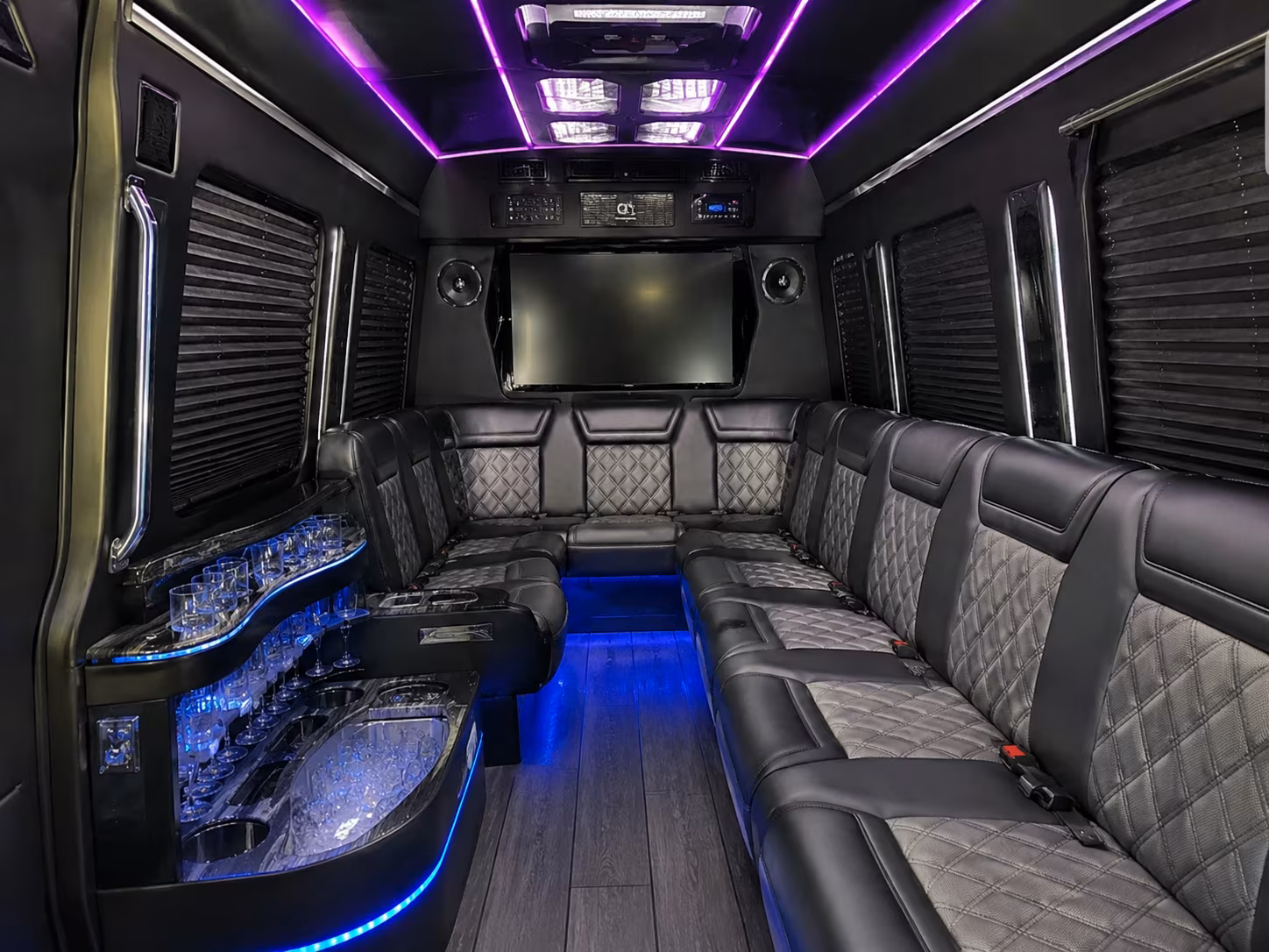 menifee sprinter limousine inside